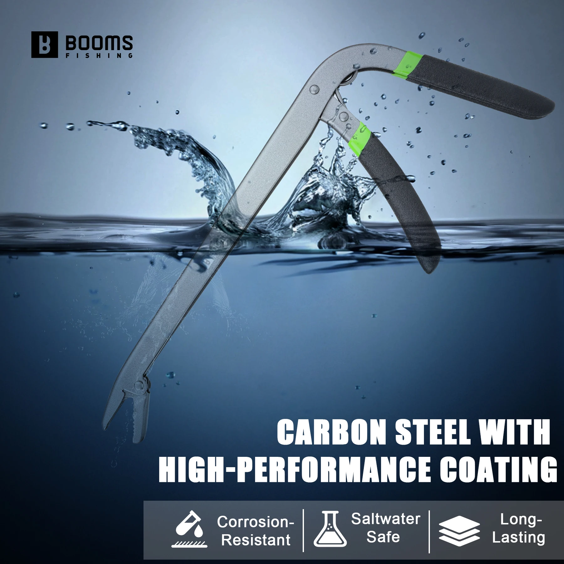 Booms-dispositivo de desenganche de acero al carbono para pesca, abrazadera para pescado, Clip para quitar anzuelos de pesca, alicates, herramienta, aparejos para remolque de pesca - imagen 5