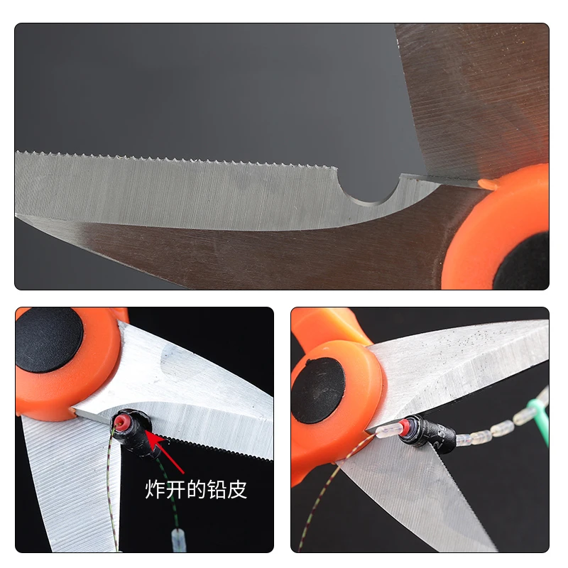 Accesorios de tijera de pesca de acero inoxidable 420, tijeras portátiles de electricista, alicates de corte PE, línea trenzada, señuelo, herramientas de pesca de carpa - imagen 5