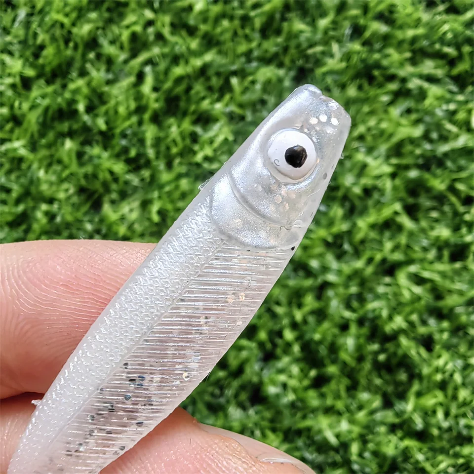MUKUN-SEÑUELOS DE PESCA DE 10 piezas, 6cm/2g, Lucio, Zander, Predator, ojos 3d, señuelo suave - imagen 4