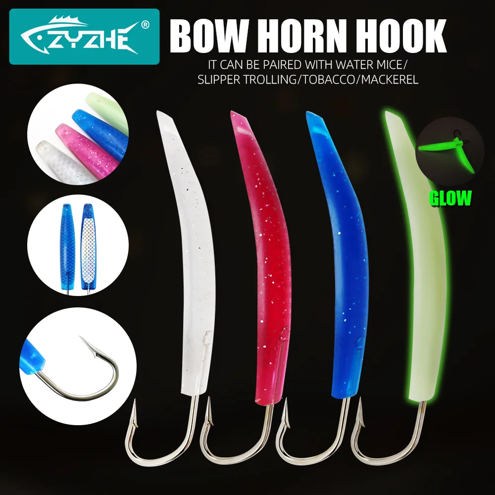 Anzuelos luminosos ZYZHE para pesca en agua salada - imagen 5