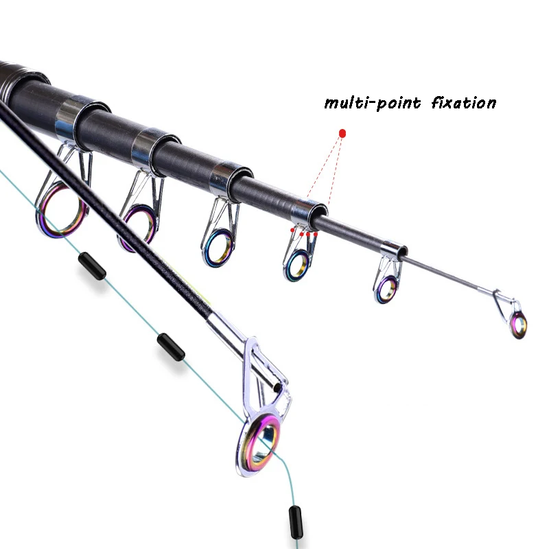 Caña de pescar de anclaje superduro para peces grandes, poste de lanzamiento lejano, asiento de carrete, giratoria posicionable, 1,8/3,0/3,9/4,5 m - imagen 2