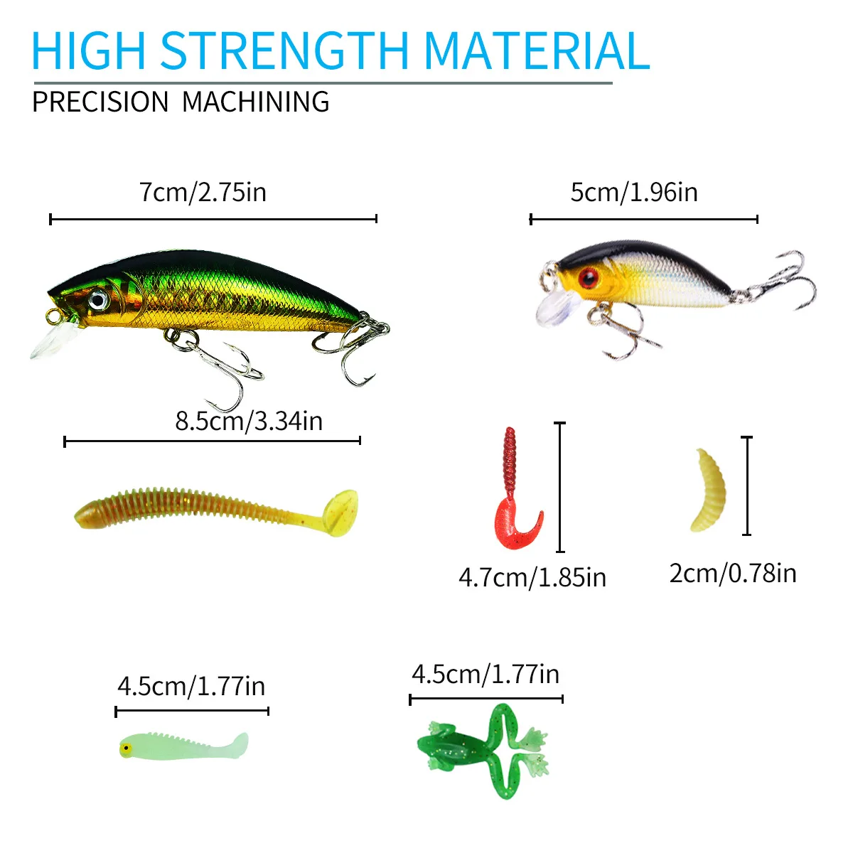 Mar El cebo Yolo está equipado con cebo duro de agua dulce, cebo falso, gancho de plomo luminoso, lentejuelas, cebo suave, lombriz de tierra minnow - imagen 3