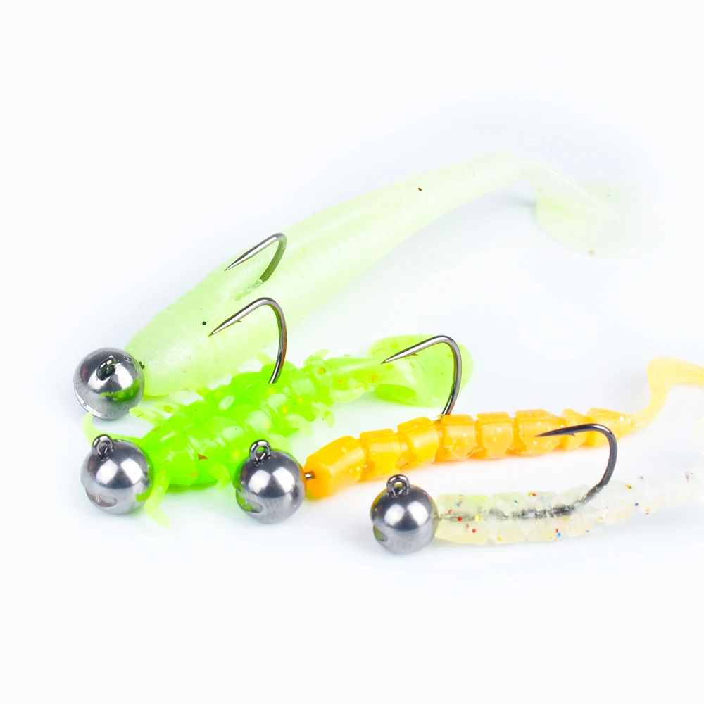 Elite TG 5/10 Uds cabeza de plantilla redonda ligera, 1g ~ 3g perca de Jigging lento tipo Crappie Rockfish señuelo suave MANTIS AJING gancho de tungsteno - imagen 5