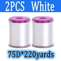 2pcs White 75D