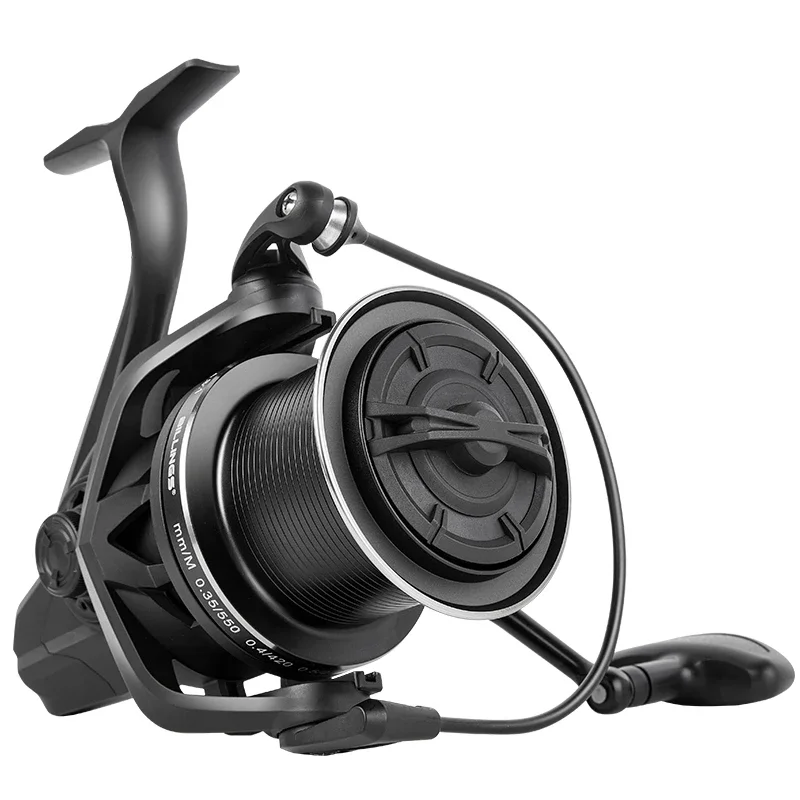 Carretes de pesca giratorios grandes 7BB arrastre máximo 20KG potente carrete de pesca de carpa de agua dulce de agua salada serie 6000 8000 10000 12000 14000