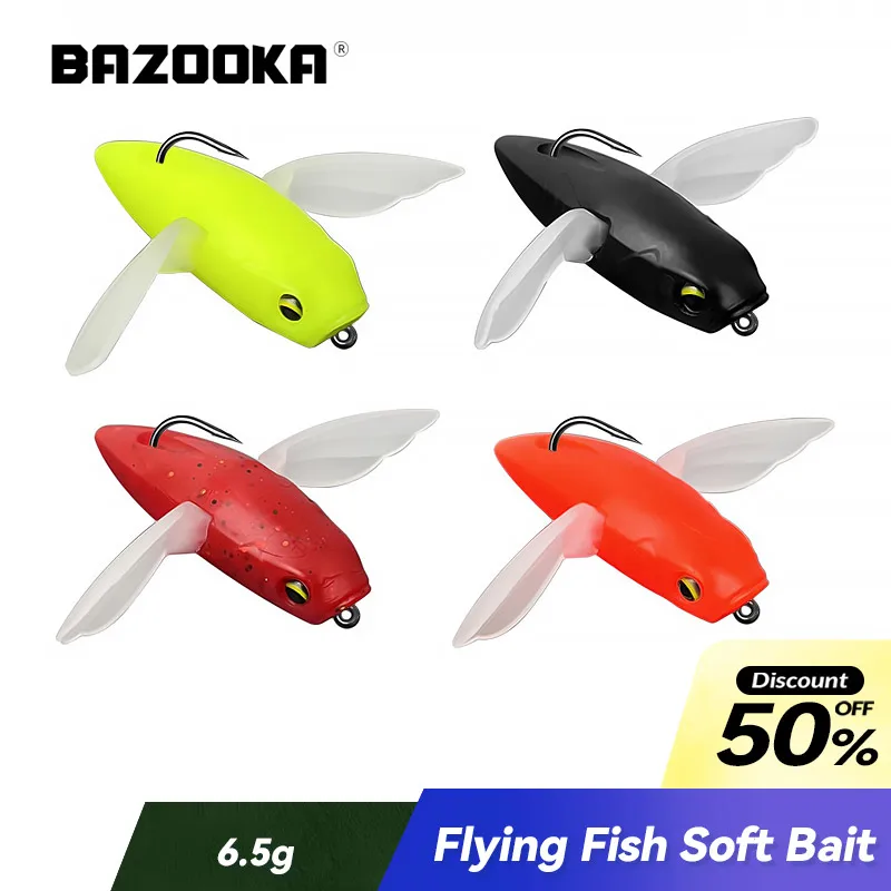 Bazooka-señuelo de pesca de 6,5g/55mm, señuelo de pesca en forma de pájaro, pesca de atún curricán, aparejos de cebo blando