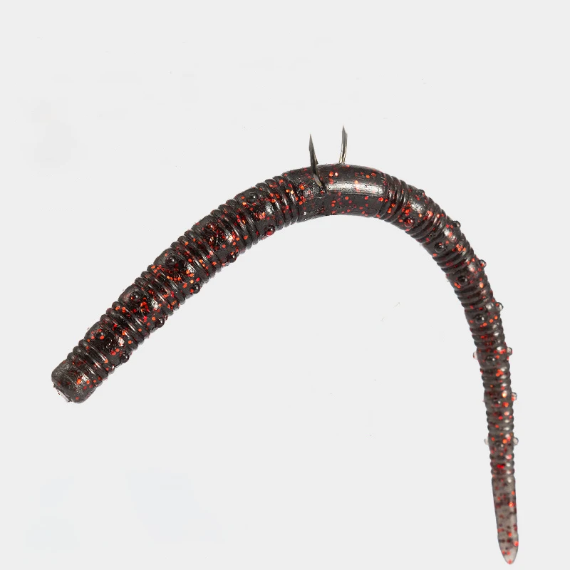 Señuelo de pesca de 8 piezas, 3,2g, 12cm, cola de tornillo, gusanos de pan, cebo Artificial flotante, carpa, lubina, Swimbait de silicona - imagen 4