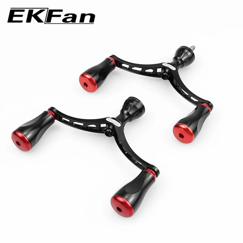 EKFan nuevo 105MM 95MM proceso CNC mango de aleación 48G traje para Spinning Bast Casting carretes de pesca manijas perillas piezas accesorio DIY - imagen 4