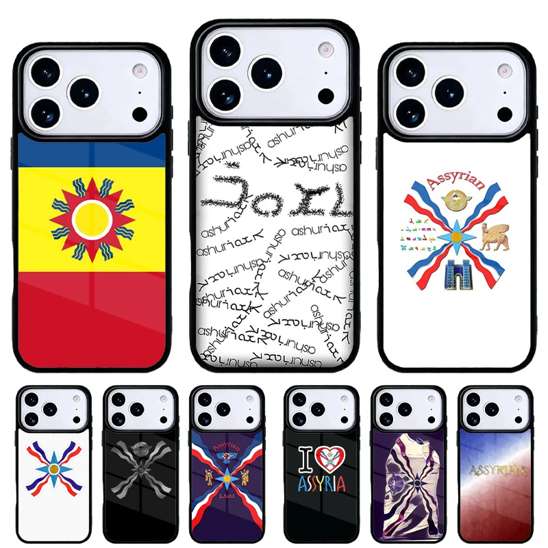 Funda iPhone con bandera de Asiria diseño único pesca deportiva
