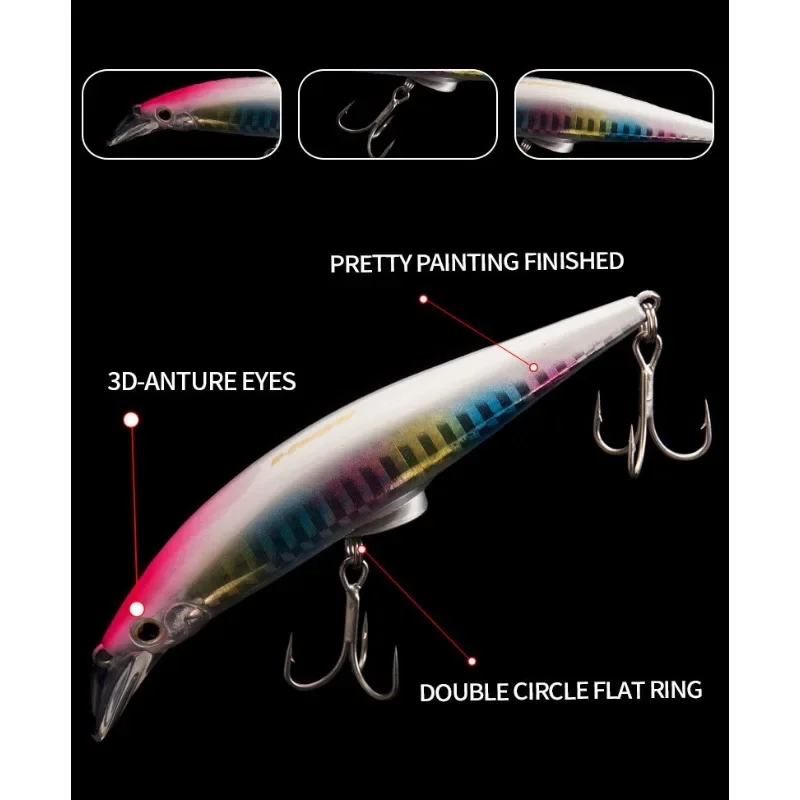 Cebo duro artificial para pesca, señuelo de pesca Minnow, Wobblers de curricán, de Lucio Crankbait, aparejos de carpa, 120mm, 45g, 1 pieza - imagen 4