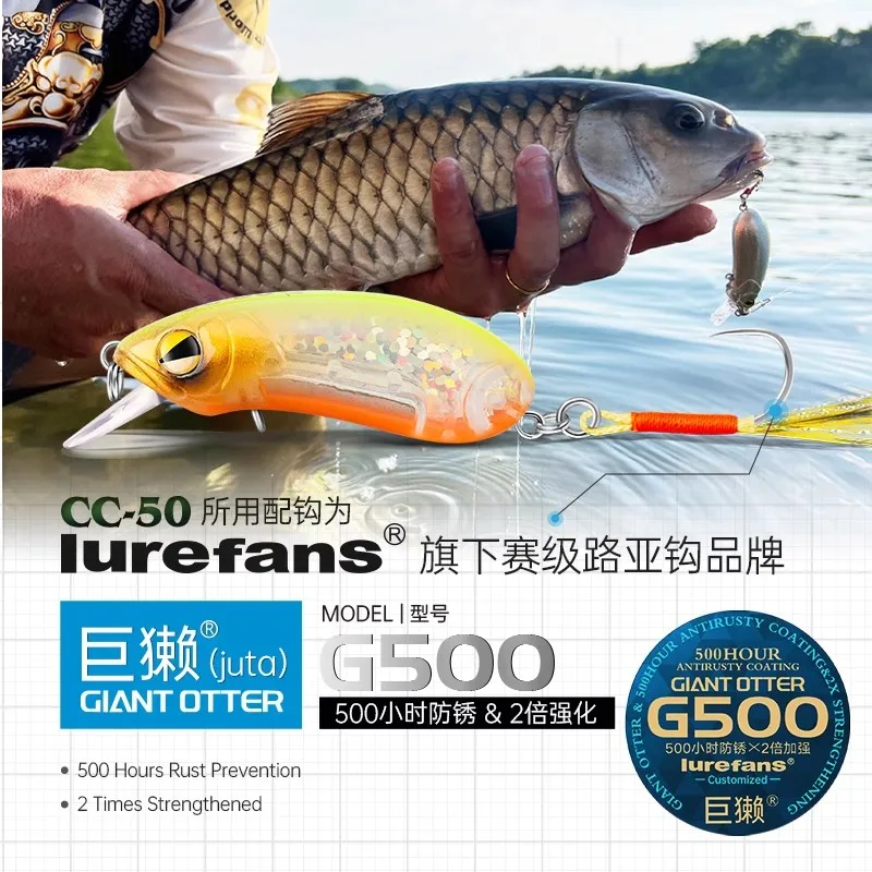 Lurevans-señuelo de pesca de hundimiento flotante CC50, cebo Artificial de un solo gancho, sistema silencioso, 2024g/5,4g, novedad de 8,4 - imagen 3