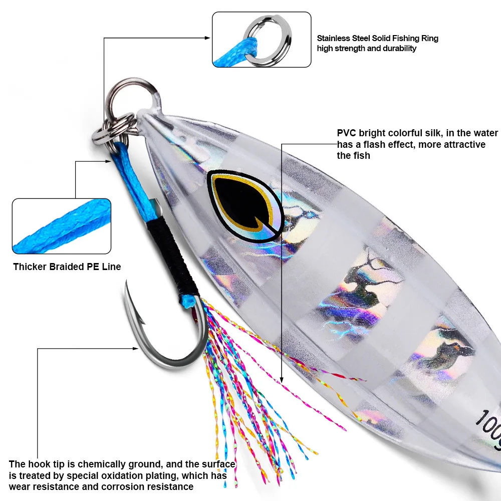 Experimente el mejor señuelo de pesca con su diseño vibrante y su construcción duradera