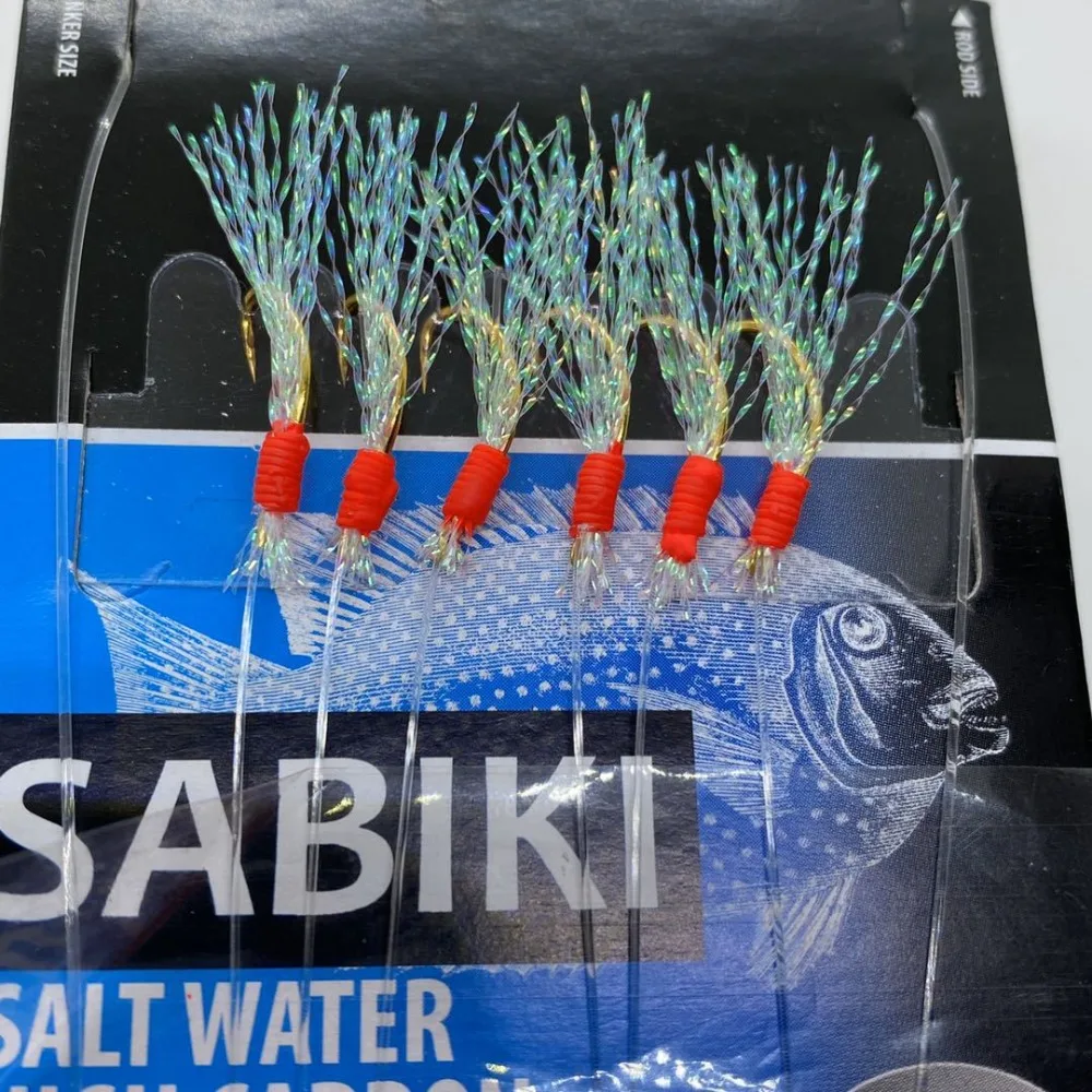 Sabiki-anzuelos luminosos para pesca en agua salada, 1 paquete/5 piezas - imagen 5