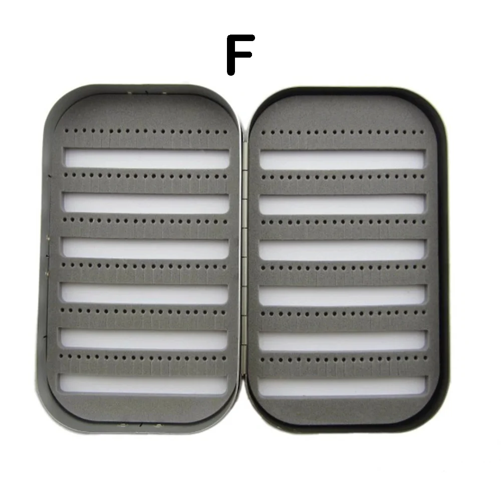 Cajas de pesca con mosca de aluminio clásicas Aventik Art con espuma EVA de 2 lados, cajas de pesca con mosca ligeras y corrustion de 6,1x3,7x1,1 pulgadas - imagen 5