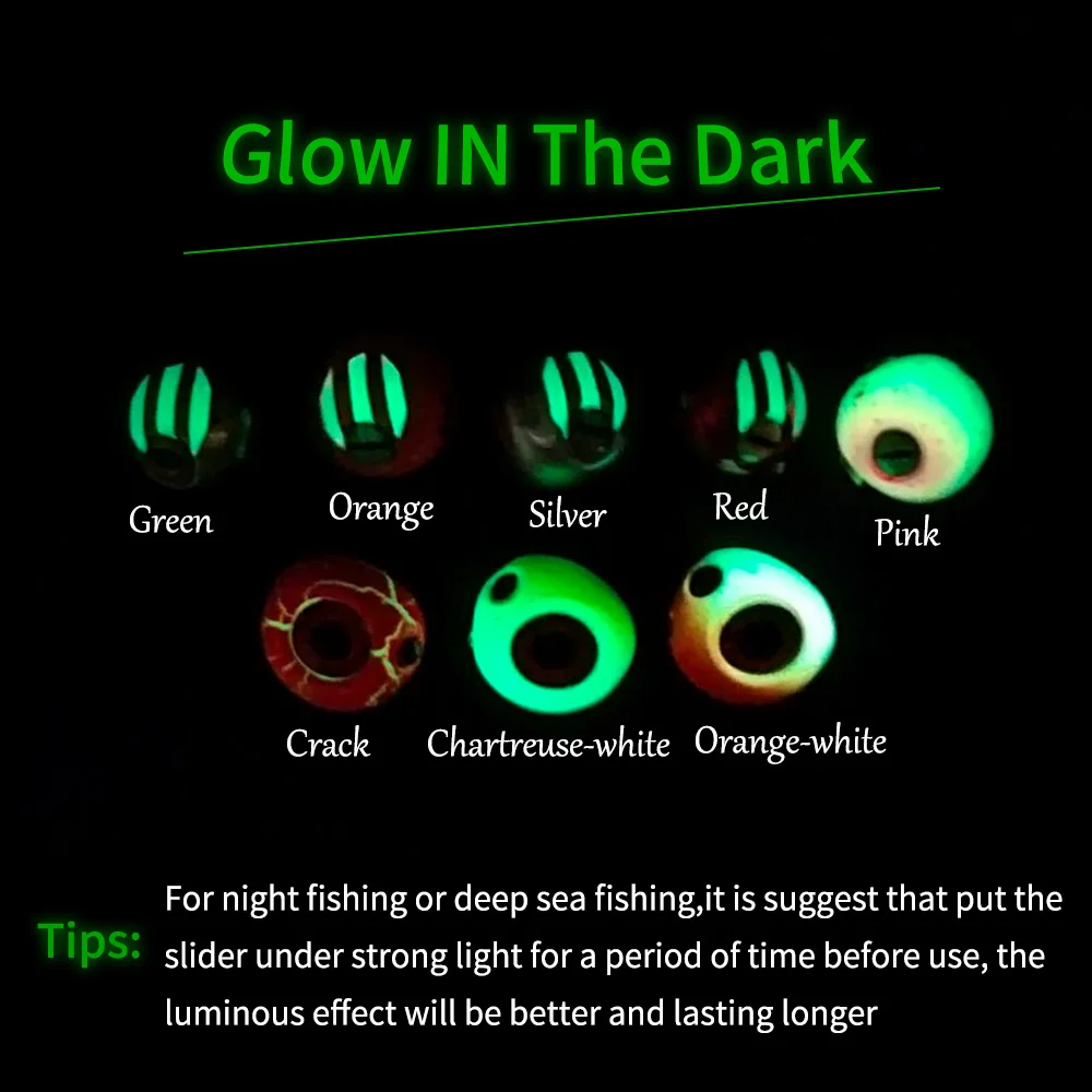 Elllv 1 pieza Kabura Pesca deslizador luminoso Jig Head Snapper/mar Bream Boat Pesca Trolling Jigging señuelo 60g 80g 100g - imagen 5