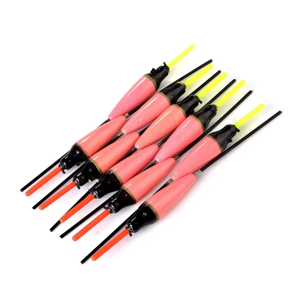 NGB 10 Uds 2g 3g 4g 5g boya Vertical de cola dura para aparejos de Pesca de carpa luz Barguzinsky flotador de Pesca de abeto Bobber Pesca - imagen 2