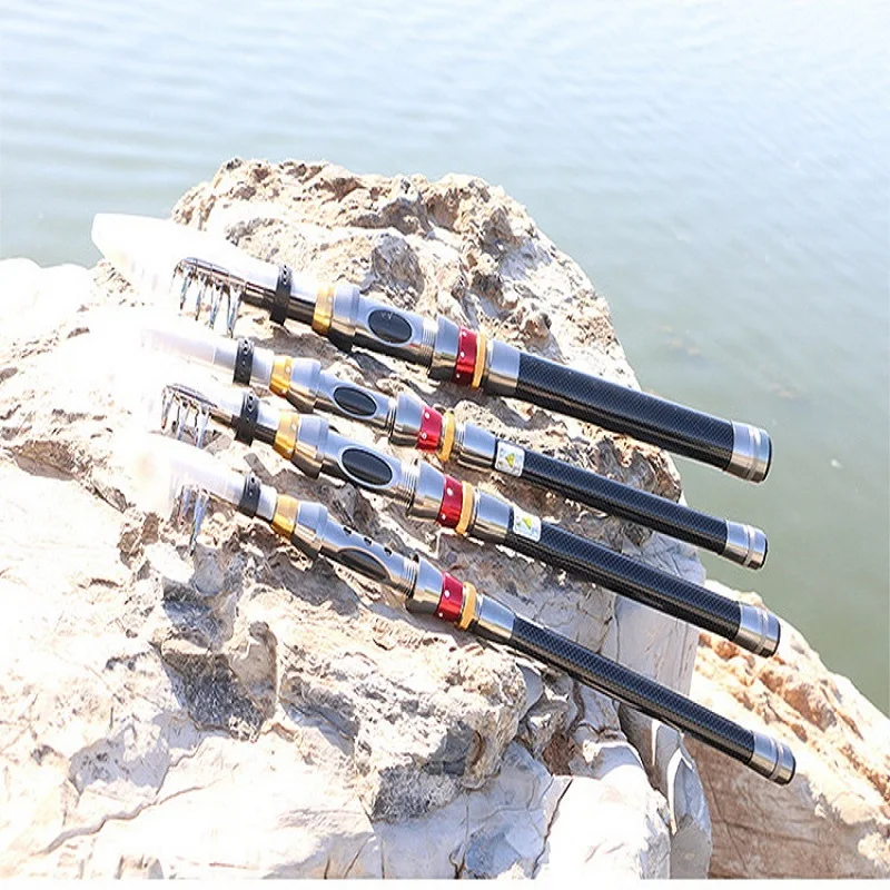Caña alimentadora de carpa, caña de pescar súper dura de larga distancia, caña de pescar con mosca, caña de pescar de 2,1 m, aparejos de postes - imagen 2
