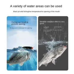 1 botella + 1 bolsa de polvo pez hambre hormona cebo de pescado atractivo aroma Dopa sal aminofruit ácido cebo potenciador líquido