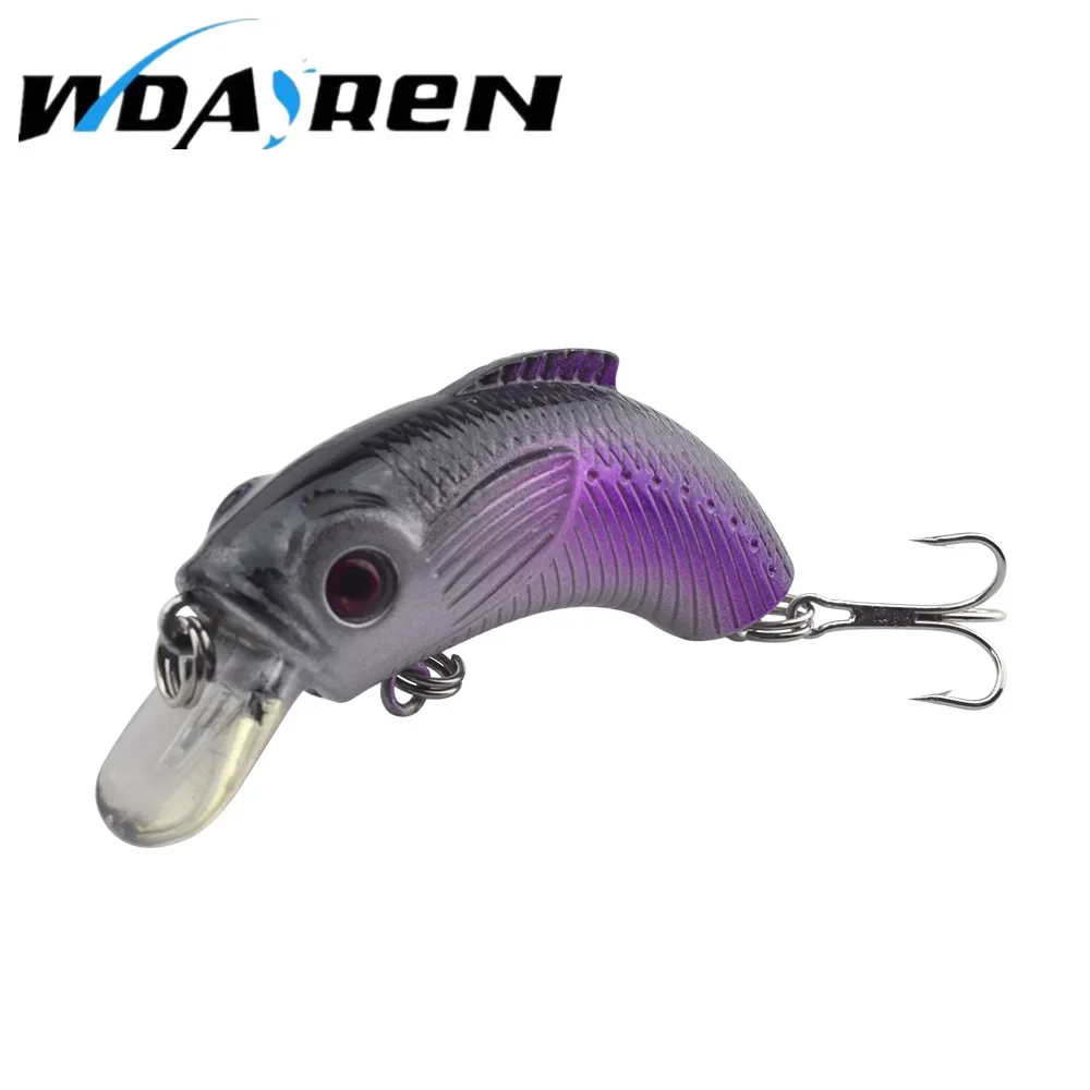 Señuelos de pesca Topwater, 5 colores, Wobbler flotante, pececillo Popper, 5,5 cm, 9g, anzuelos, manivela, herramienta de aparejos de pesca, 1 ud. - imagen 5