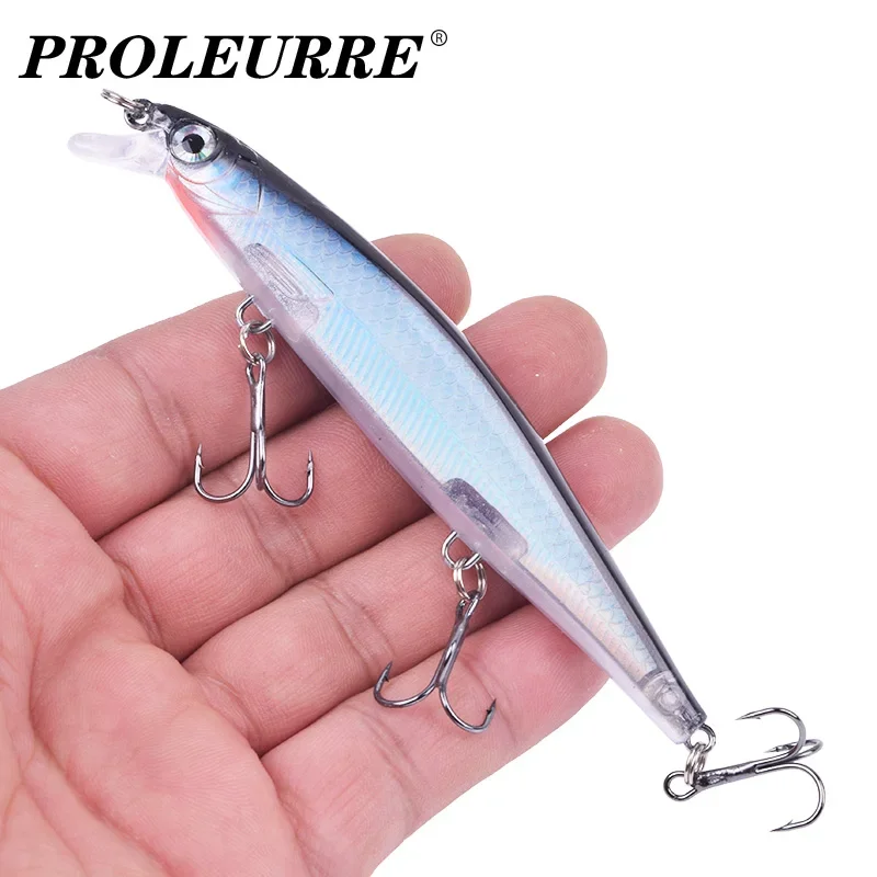Señuelos Minnow Hundidos Lentos Proleurre – Ojos 3D, Anzuelo y Láser - imagen 5