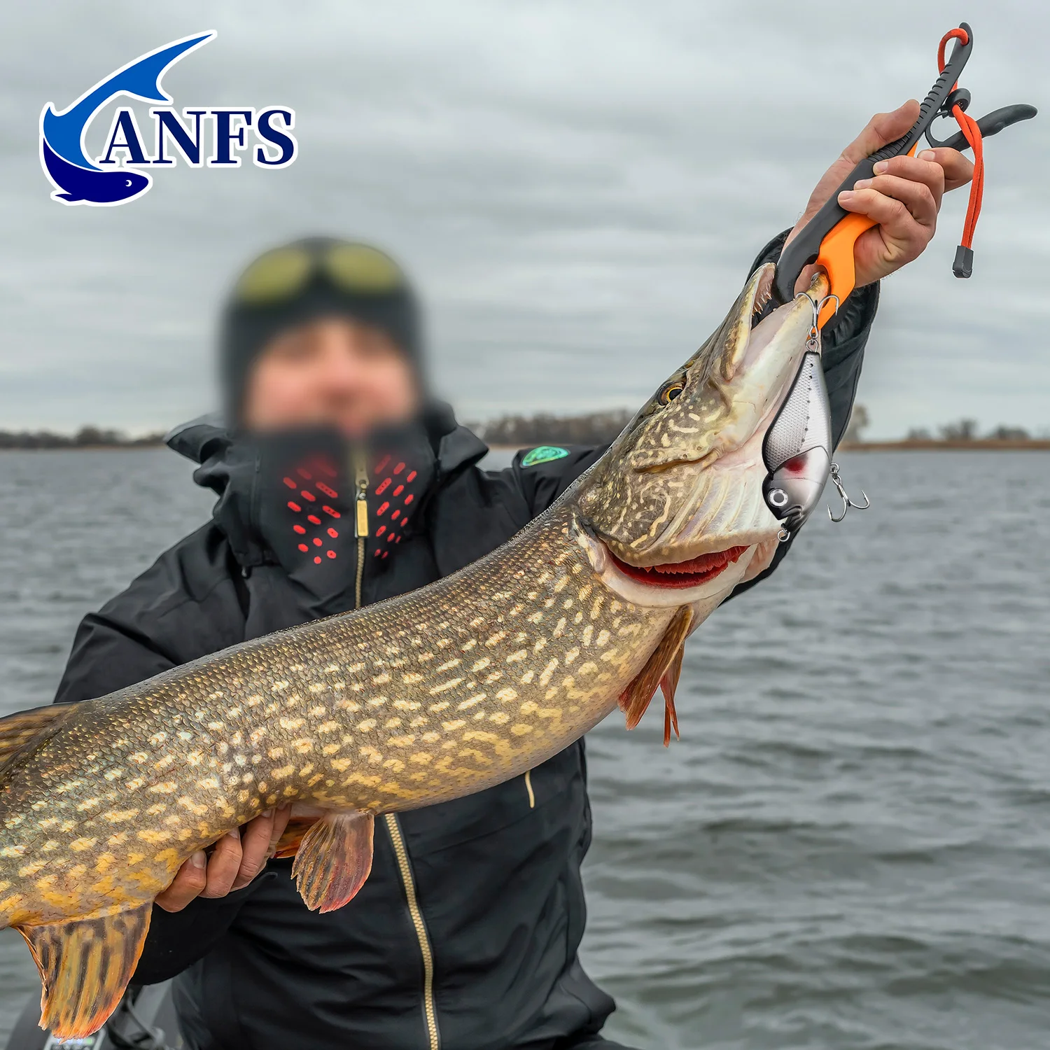 ANFS-señuelo de pesca grande de 13,5 cm/5,3 pulgadas, cebo de manivela sin labios, Señuelos de pesca Vib de hundimiento lento para agua salada - imagen 4