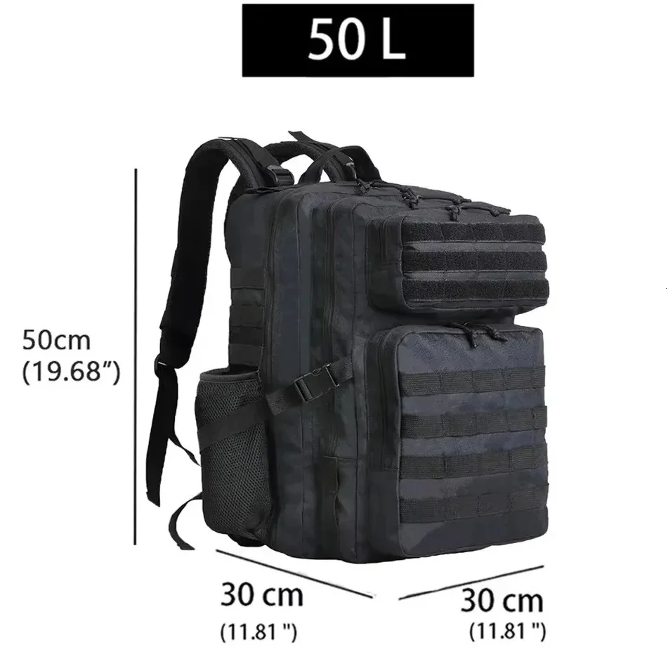 Mochila Lawaia para hombre, mochila de viaje de 50L/40L, mochila de caza, deporte al aire libre, Camping, mochila táctica para senderismo, mochila - imagen 2