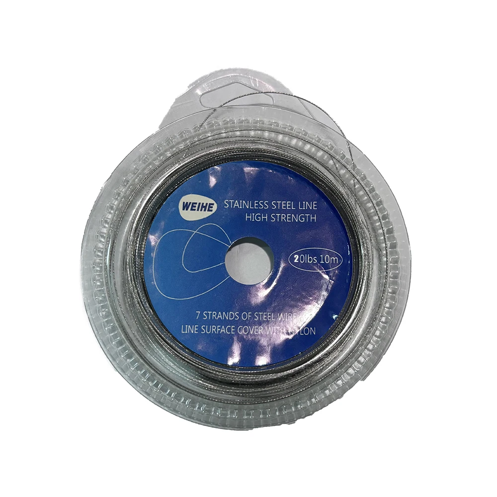 Alambre líder nailon 7 hebras – Acero inoxidable 10M resistencia agua salada - imagen 5