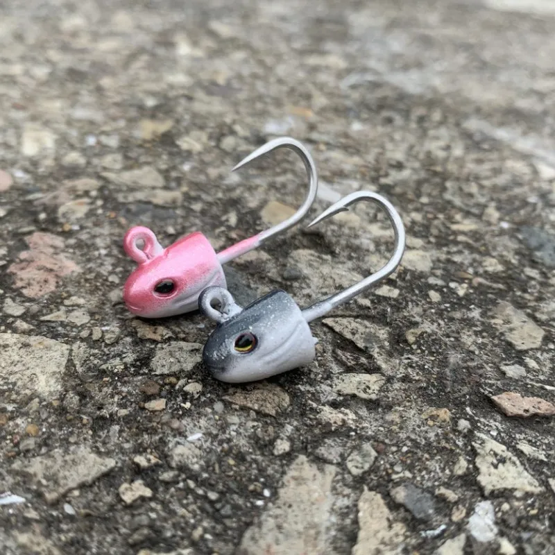 HAIMALUO-señuelo de pesca Artificial, cebo de pesca de agua salada, Swimbait, Swimbait, parte de cabeza de pez, 5g, 5 piezas - imagen 4