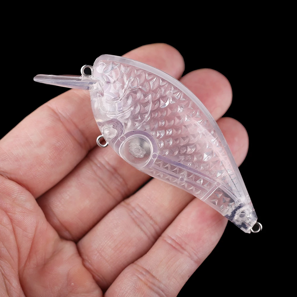 Chan'sHuang-señuelo de pesca Artificial, cebo en blanco sin pintar de 8,5 cm, 13g, para buzo poco profundo, Crankbait, DIY - imagen 5