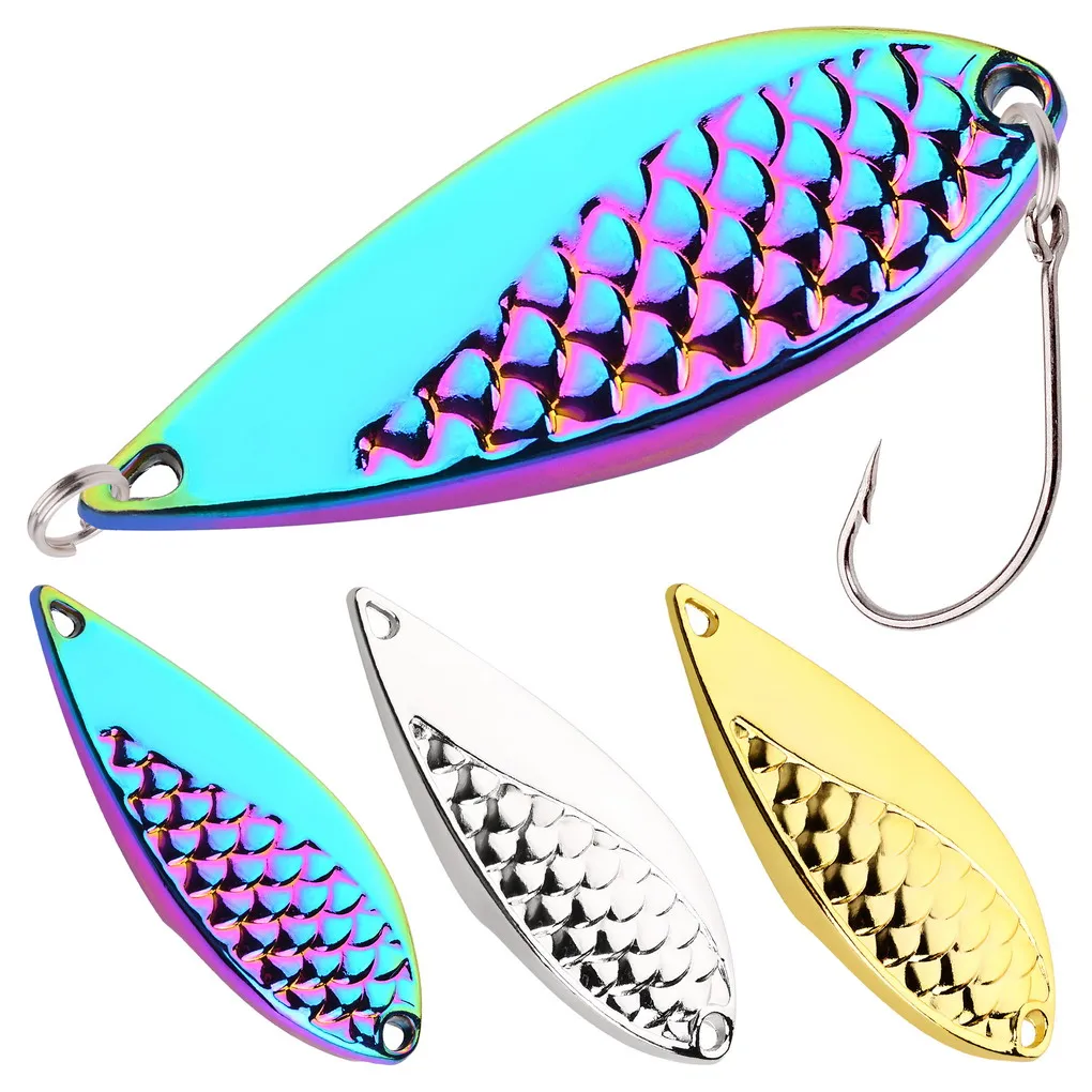 Cucharas giratorias para trucha – Señuelos artificiales de pesca - imagen 4