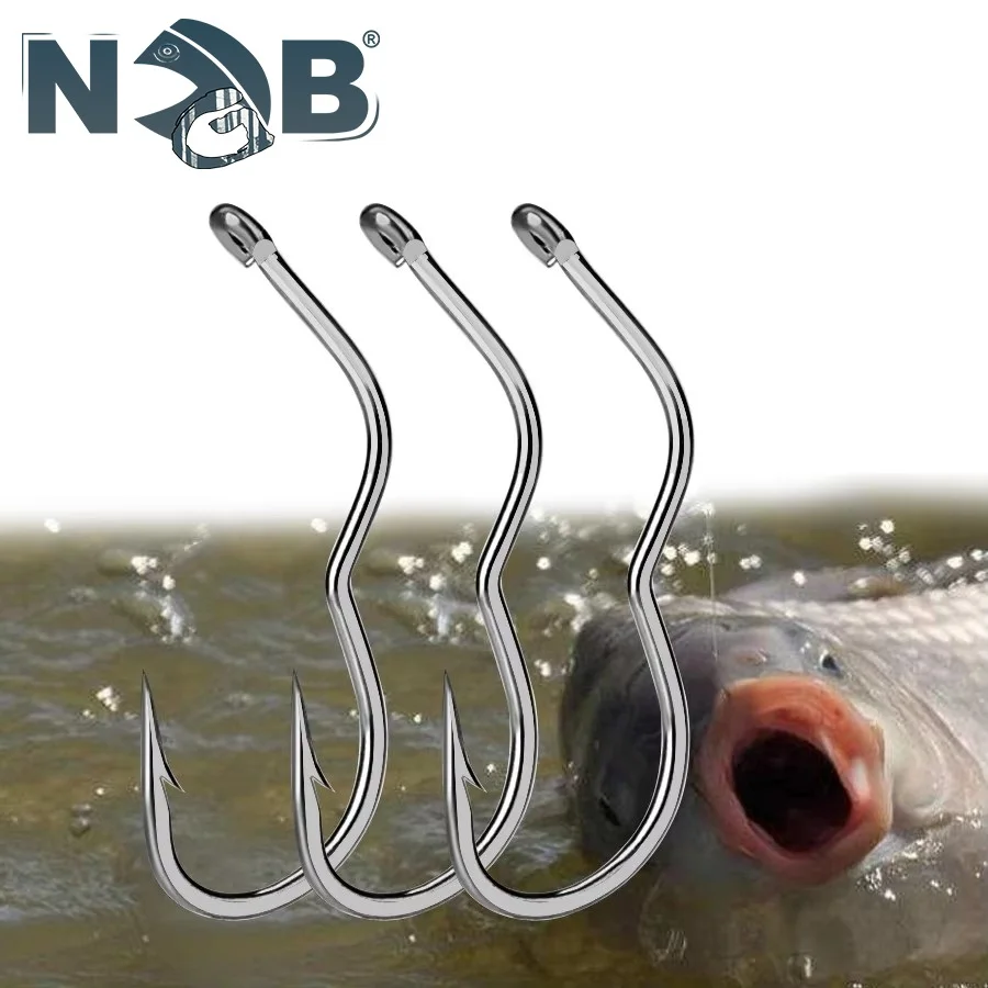 Anzuelo Carpa NGB - Acero alto carbono con tapón automático #6-13