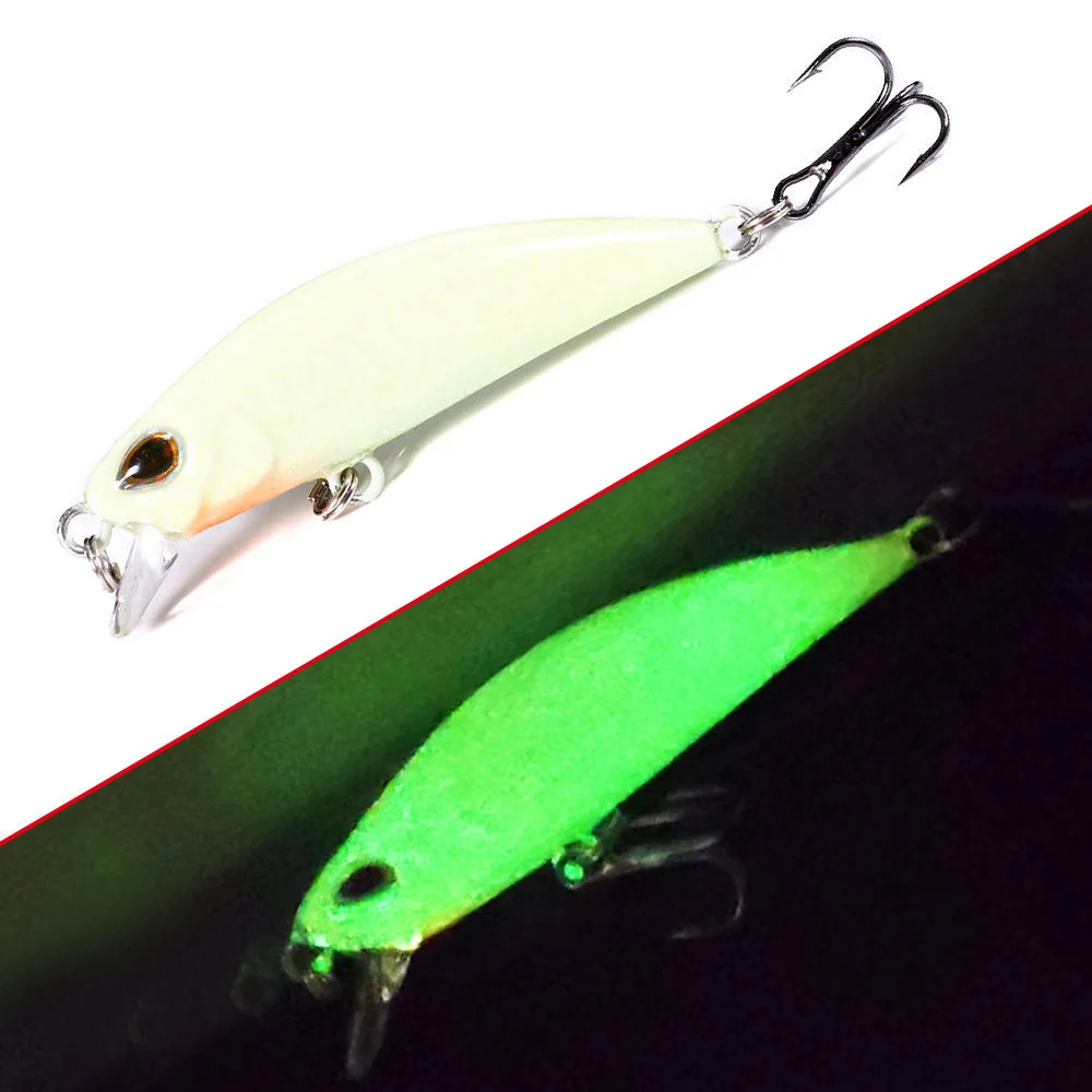 10 Uds. Minnow hundido 5g 5,5 cm señuelo de Pesca cebo duro anzuelo triple aparejos de Pesca Jerkbait Swimbait Wobbler cebo Artificial Topwater - imagen 2