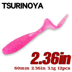 Señuelo Vinilo Larva Tsurinoya UV – Cola rizada para mar