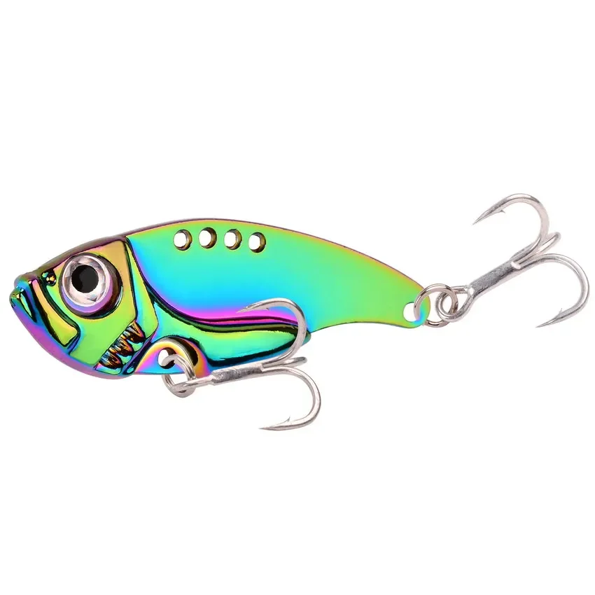 Señuelo de pesca de Metal VIB 3/7/10/15/20G, cuchara de vibración, cebos duros coloridos, Crankbait, Wobbler, Swimbait, Cicada VIB Tackle - imagen 4
