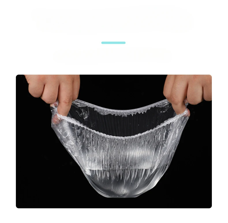 Nuevo 100 Uds elástico impermeable adultos ducha gorro de baño desechables Spa hogar sombrero para el cabello - imagen 5