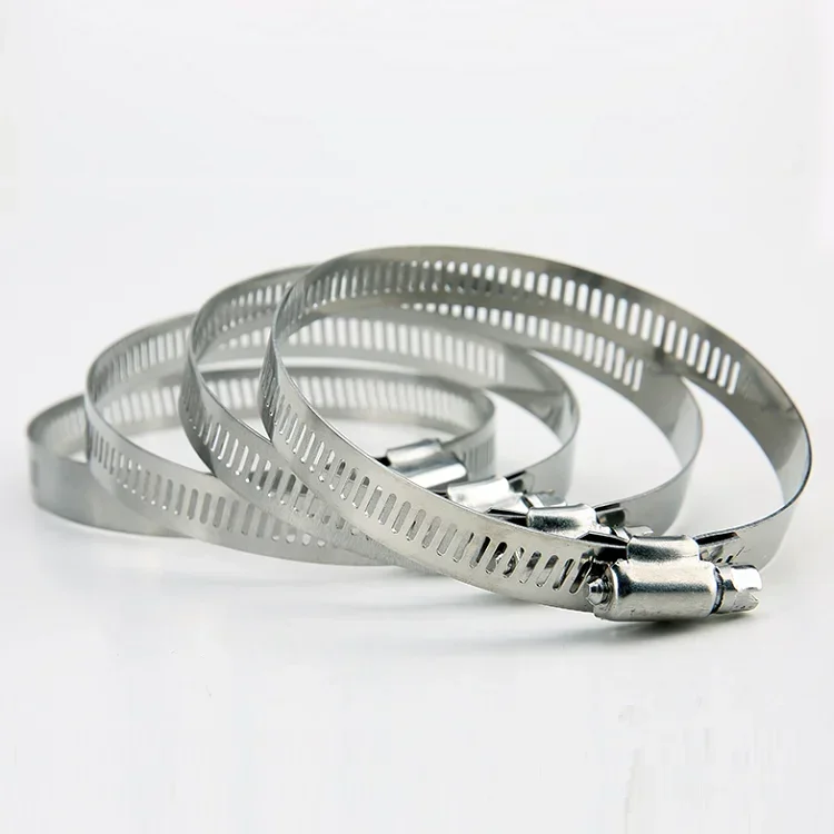 Abrazaderas de manguera de accionamiento de acero inoxidable de 8mm ~ 120mm, tubo de combustible helicoidal ajustable de tres engranajes, tubo de agua, Clip fijo, calambres de resorte - imagen 5