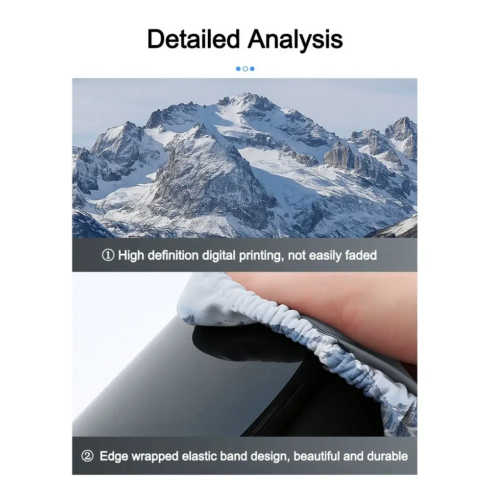 Cubierta de gafas de esquí de Material de microfibra, cubierta de gafas de Snowboard 3D a prueba de polvo, protección contra arañazos, cubierta de protección contra el polvo, equipo de esquí - imagen 4