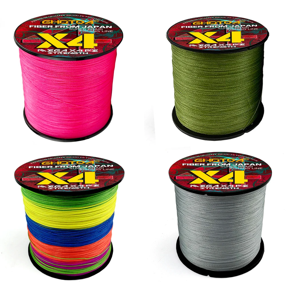 GHOTDA Sedal Trenzado 4 Hebras - Línea Multifilamento para Pesca - imagen 3
