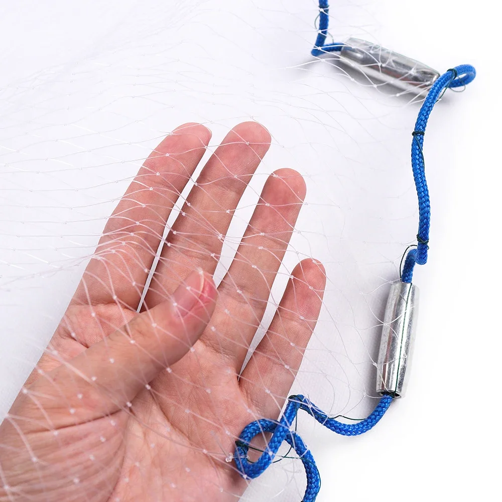 Lawaia-Red de fundición fácil de lanzar, herramienta de pesca de estilo americano, monofilamento, Cable de nailon, diámetro de 180cm-720cm, malla pequeña para exteriores - imagen 5
