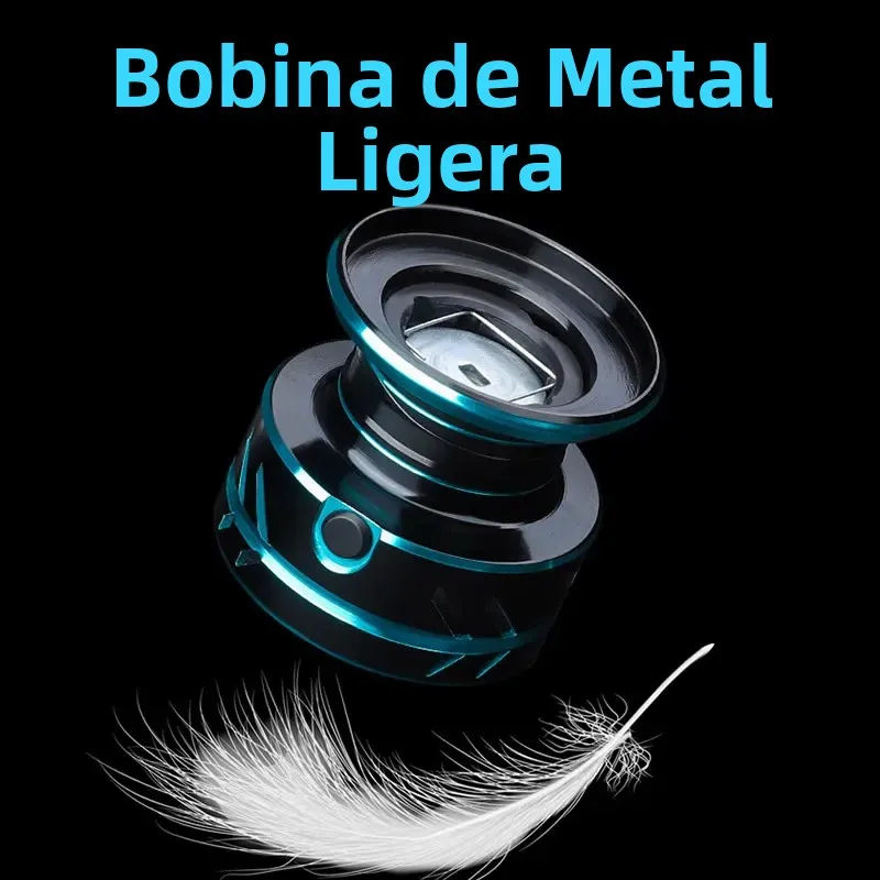 Carrete giratorio para niños, HZ500-7000, arrastre máximo, relación de engranaje de 10kg, 5,2: 1, carrete de Pesca para carpa, accesorios de Pesca, lubina - imagen 2