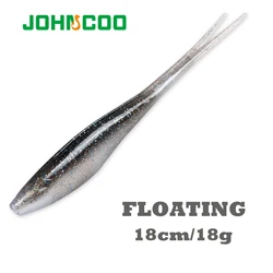 JOHNCOO Señuelo Swimbait Flotante – Cola V para Agua Dulce