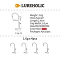 1.6g4pcs  Red