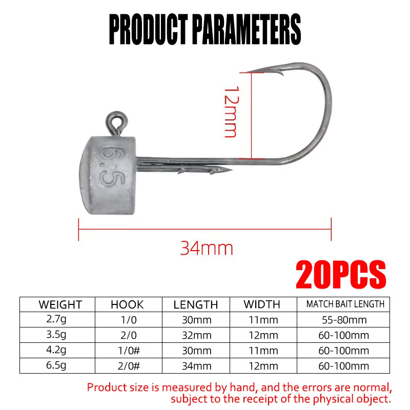 Kit Jig Head Ned – Anzuelos de plantilla para vinilos - imagen 2