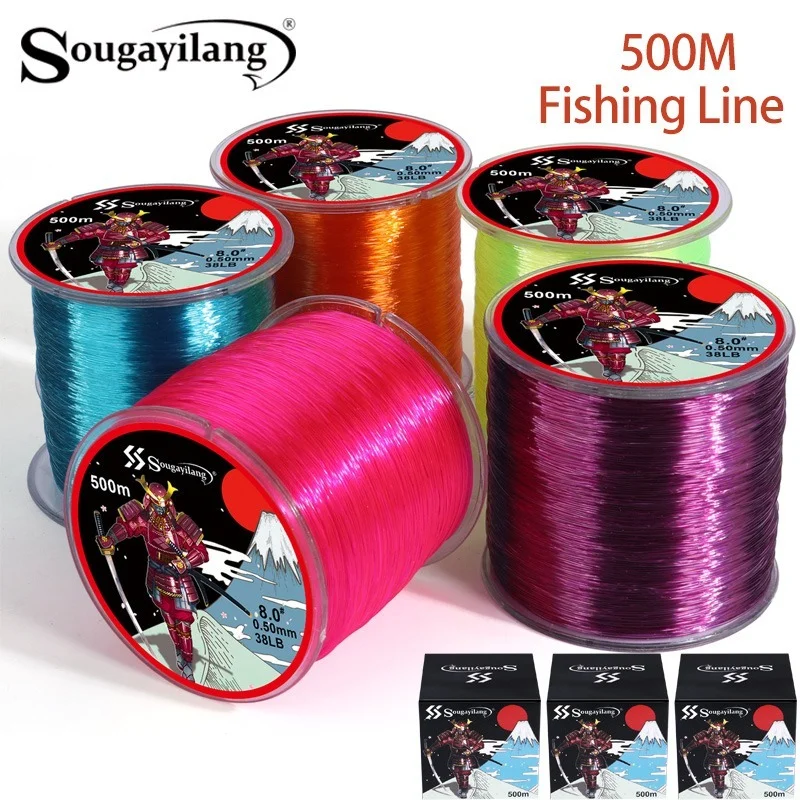Sougayilang línea fluorocarbono exterior mar – Nailon resistente - imagen 5