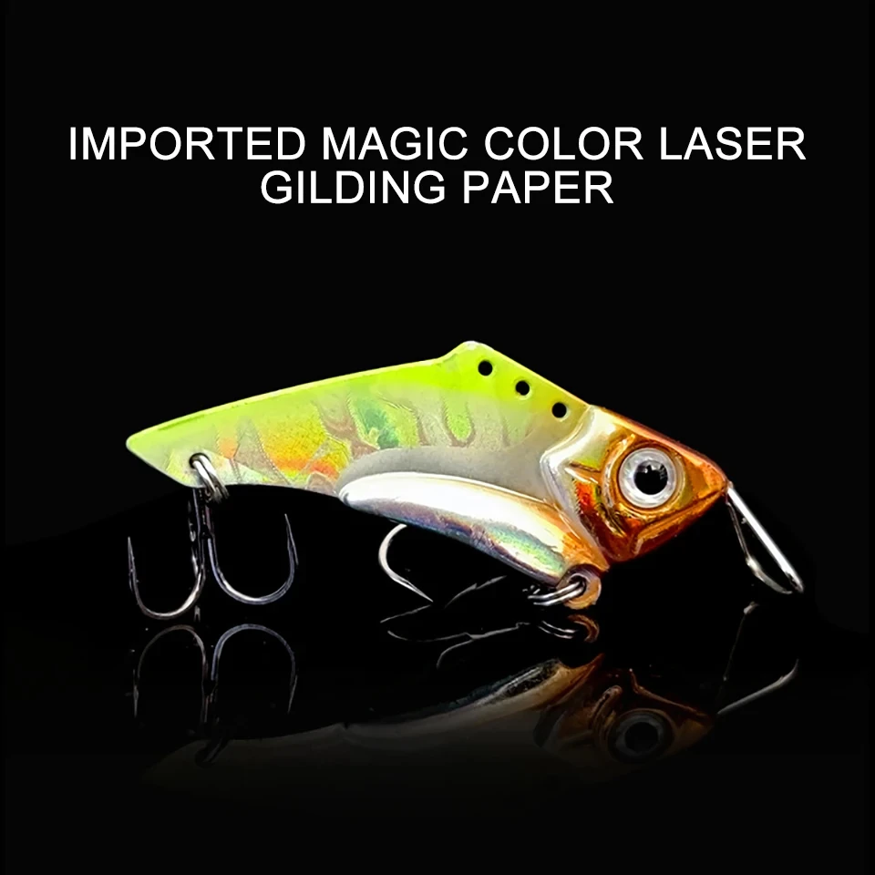 WALK FISH-señuelo de Pesca de Metal, 1 piezas, VIB, 45mm, 9,5g, cuchara de vibración, cebos duros Crankbait, Wobbler, Swimbait, Cicada VIB - imagen 2