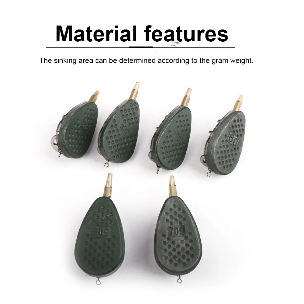 Juego de 3 piezas de equipo de cebo para carpa, soporte para cebo, accesorios para juego de pesca, jaula para cebo, fundición remota, molde de alimentación de plomo - imagen 5