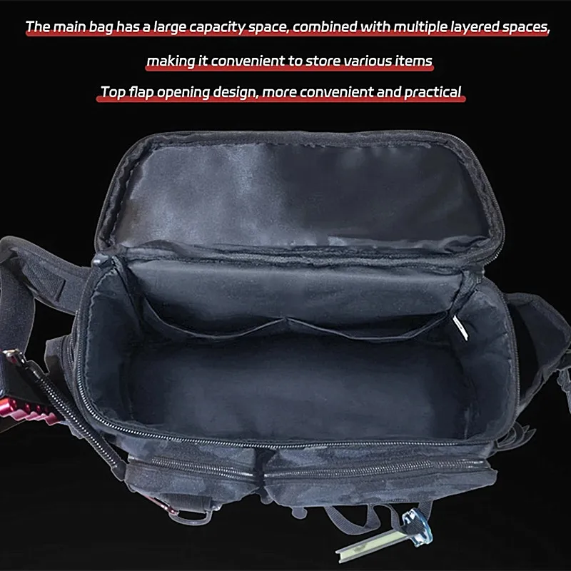 DEUKIO Mochila bandolera de aparejos con soporte de caña - imagen 5
