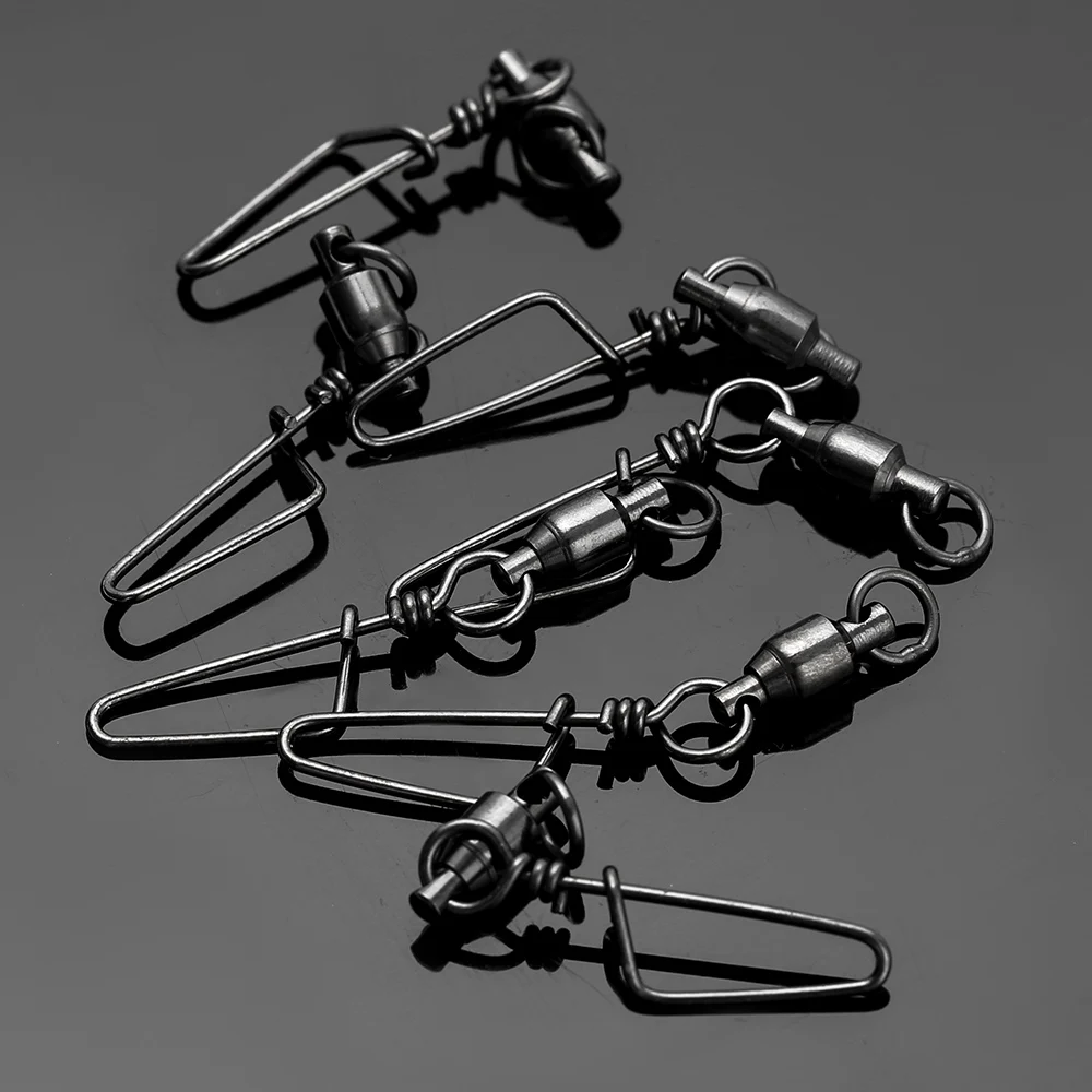 Giratorios de pesca con rodamiento de bolas de acero inoxidable Snap 0-7 #   Accesorios de pesca con conector giratorio para pesca en el mar - imagen 2