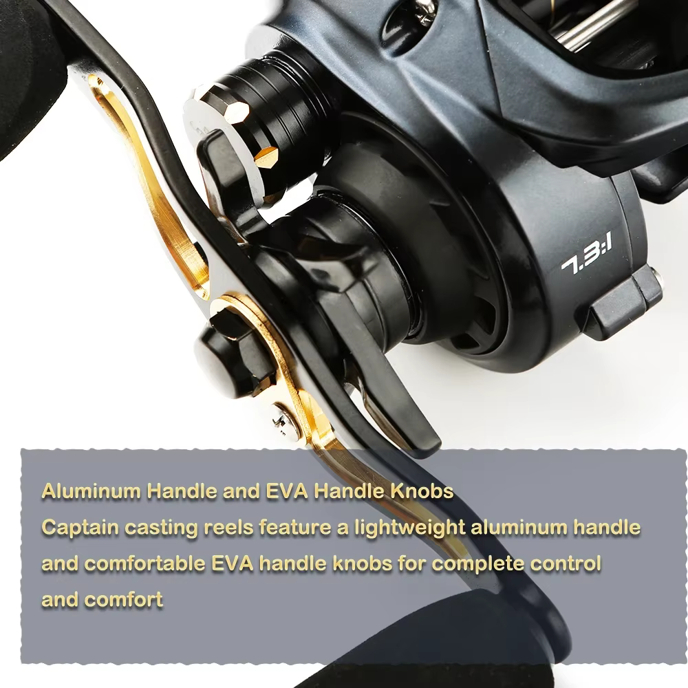 Carrete Baitcast Freno Magnético 8kg – Ratio 7,3:1 - imagen 4
