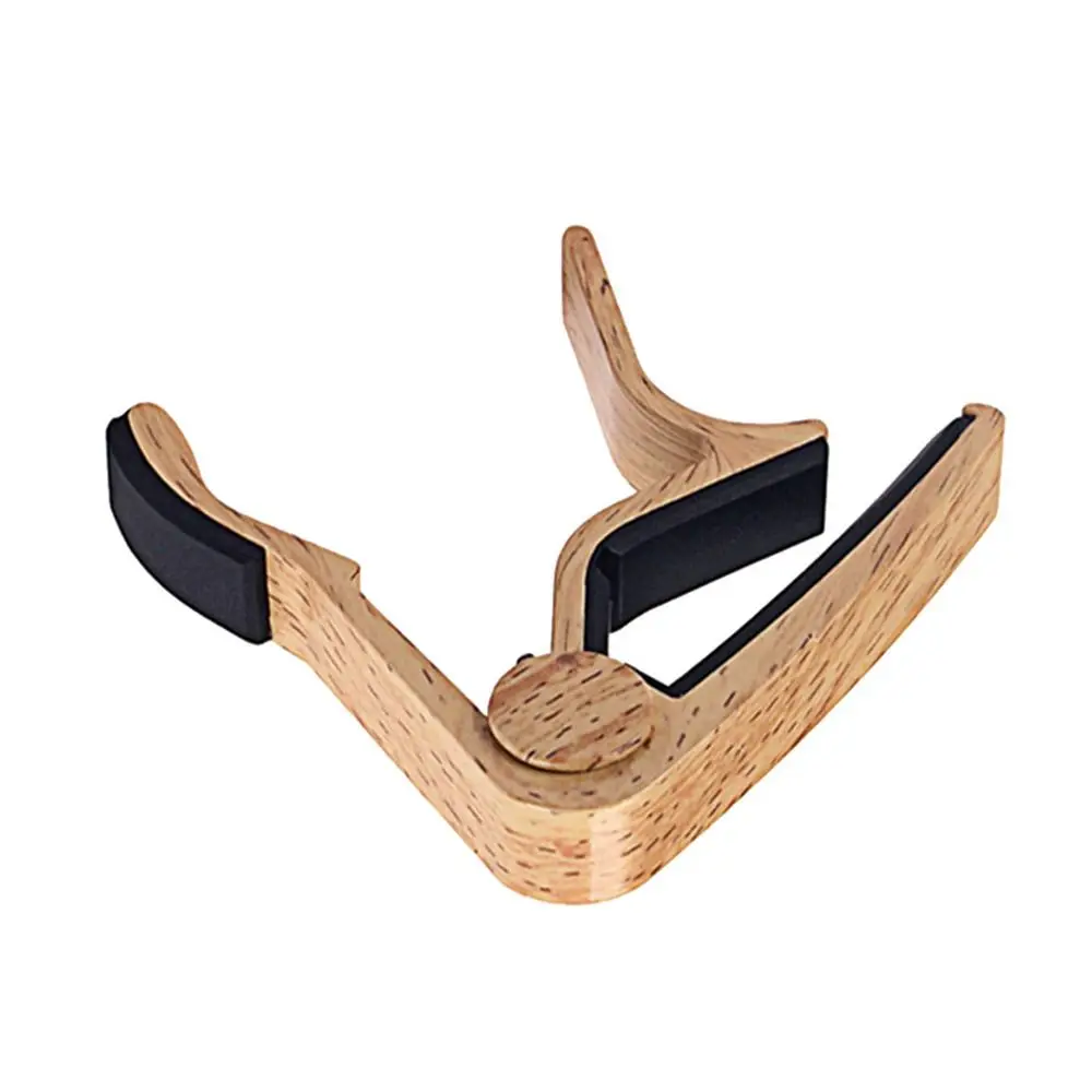 Cejilla de guitarra de grano de madera, piezas de guitarra eléctrica de aleación de aluminio, llave de abrazadera de cambio rápido, abrazadera de ajuste de tono de guitarra Universal - imagen 2